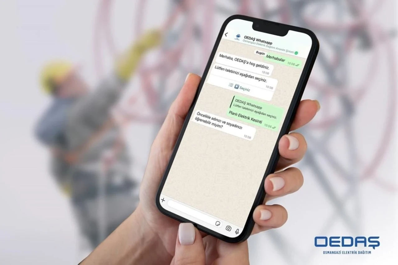 OEDAŞ, Whatsapp&#8217;tan Görüldü Atmıyor Cevap Veriyor