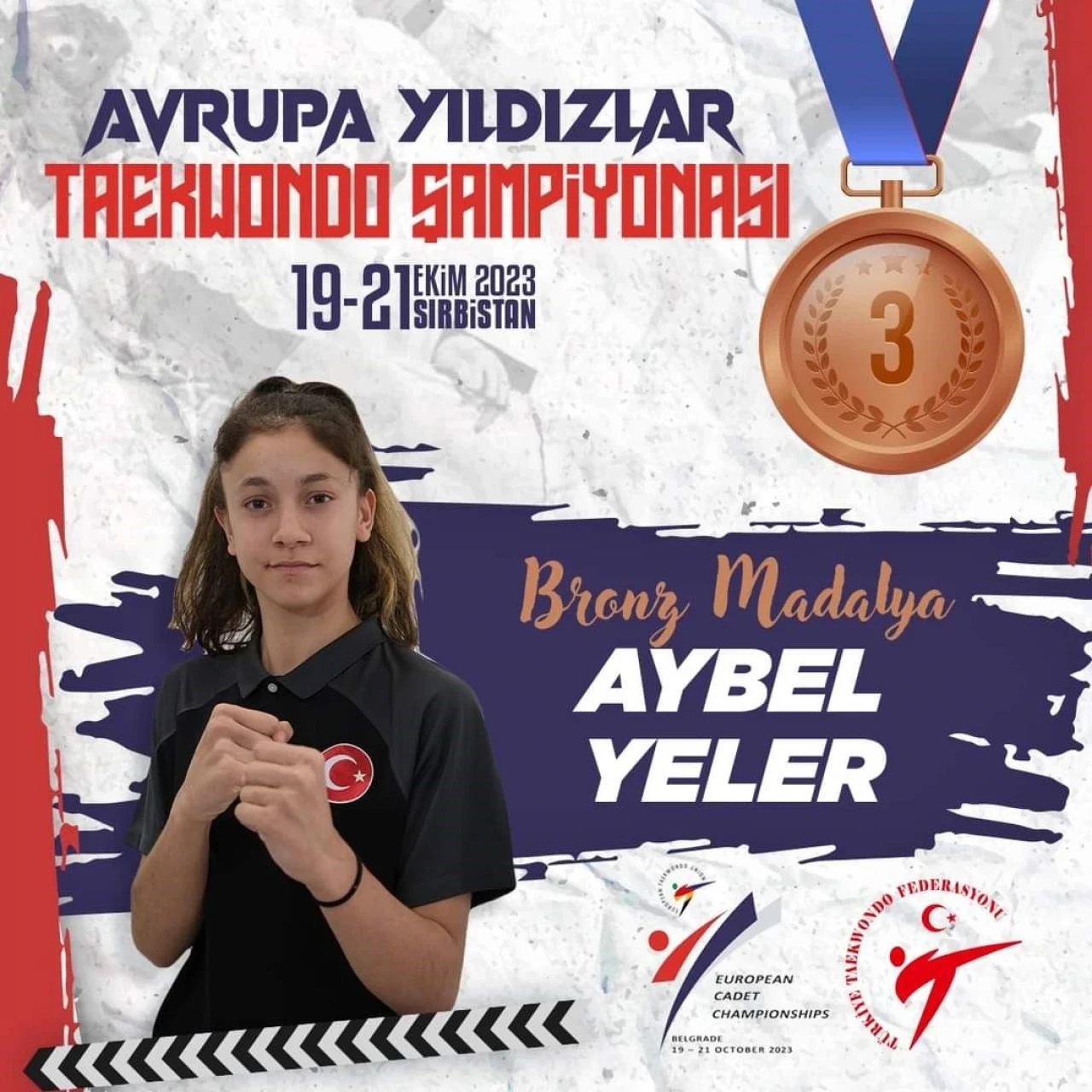 Eski̇şehi̇rli̇ Aybel Avrupa 3Üncüsü Oldu