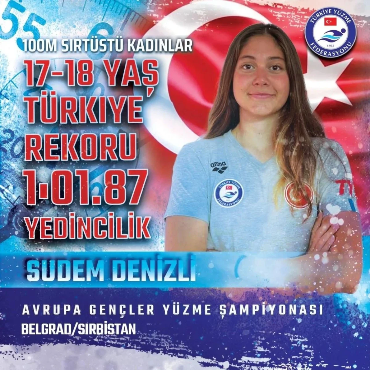 Eskişehirli Yüzücü Avrupa’da Gururumuz Oldu