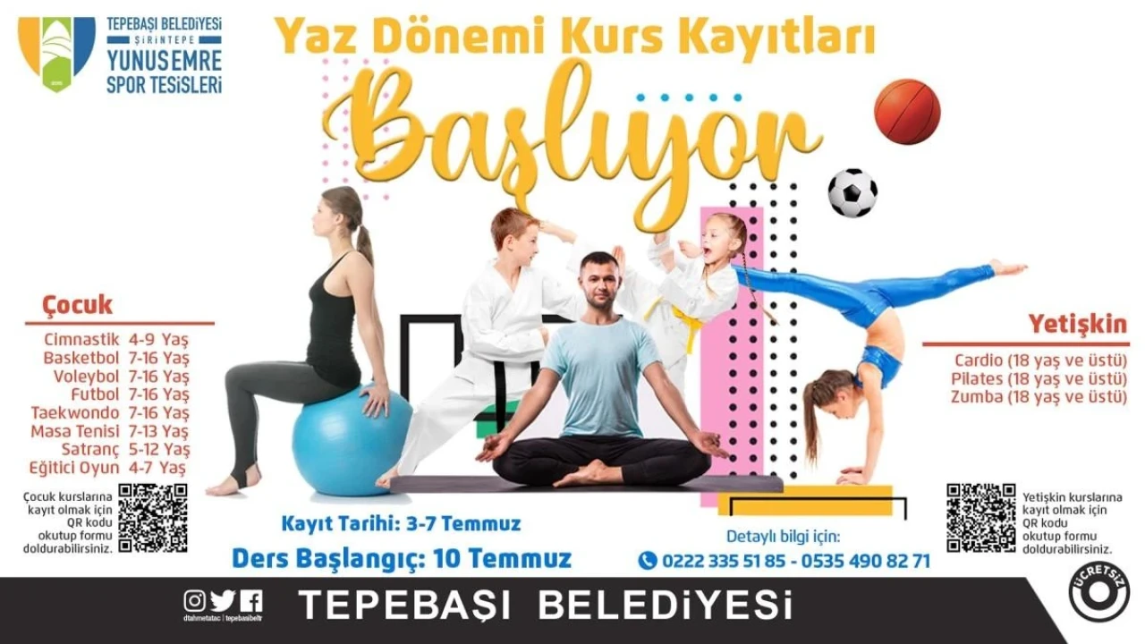 Eskişehir&#8217;de Yaz Dönemi Kurs Kayıtları Başladı