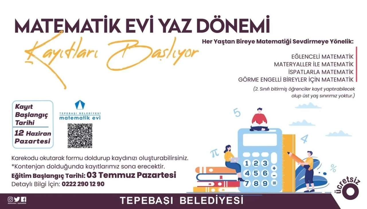 Eskişehir&#8217;de Matematik Evi&#8217;nde Yaz Dönemi Kayıtları Başladı