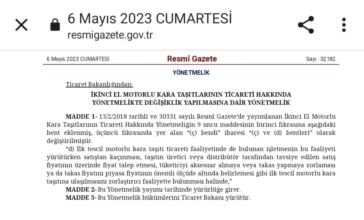 Yetki Belgesi İptal Edilecek: İlk Tescil Motorlu Kara Taşıtı Ticareti Faaliyetinde Haksız Uygulamalar Son Buluyor