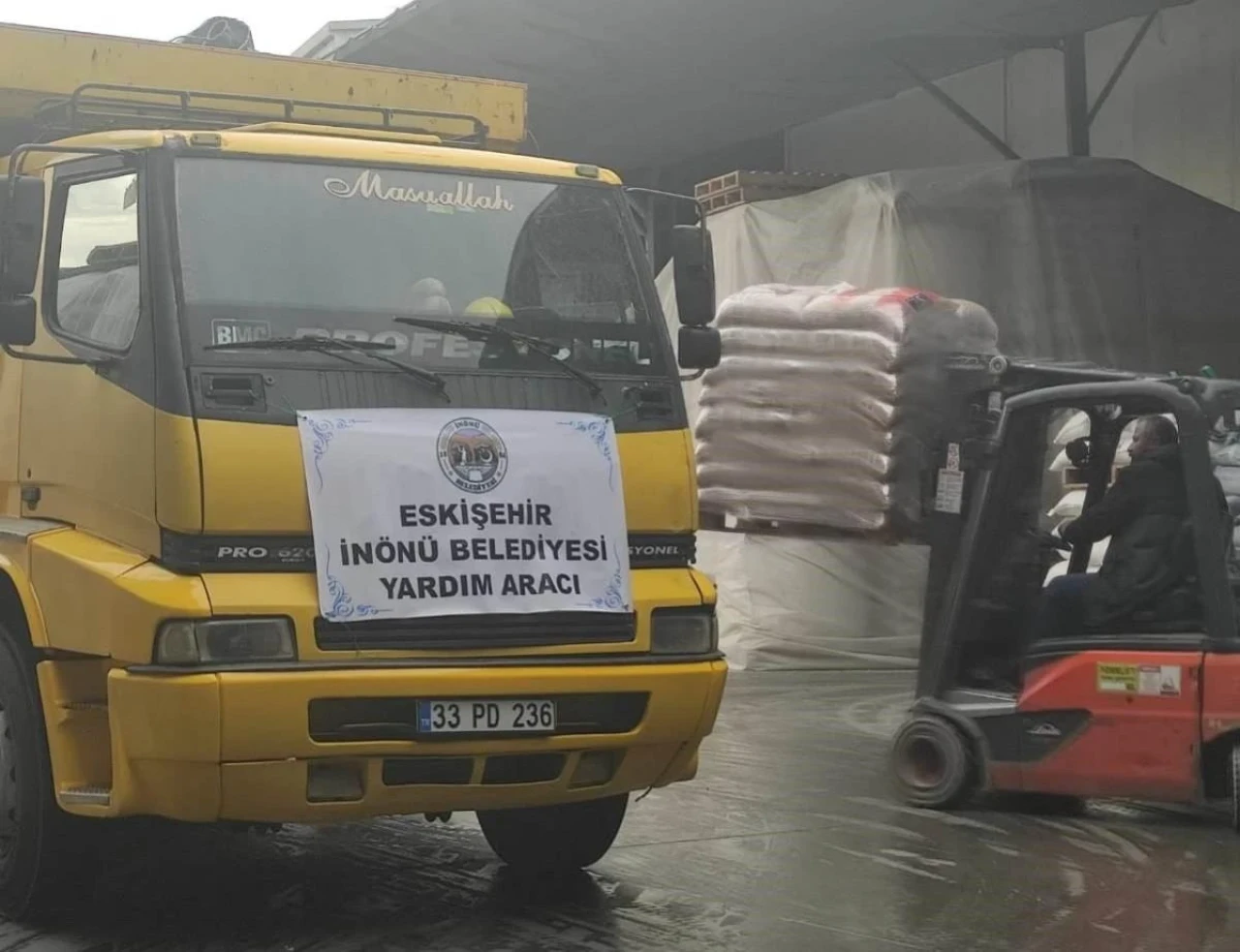 Eskişehir İnönü Belediyesi’nden Kahramanmaraş&#8217;a Yardım