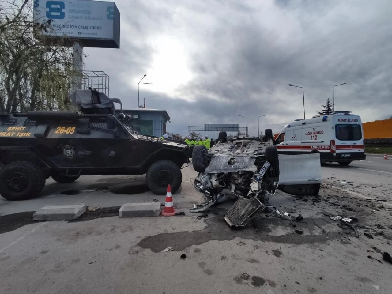 Eskişehir-Ankara Karayolunda Trafik Kazası