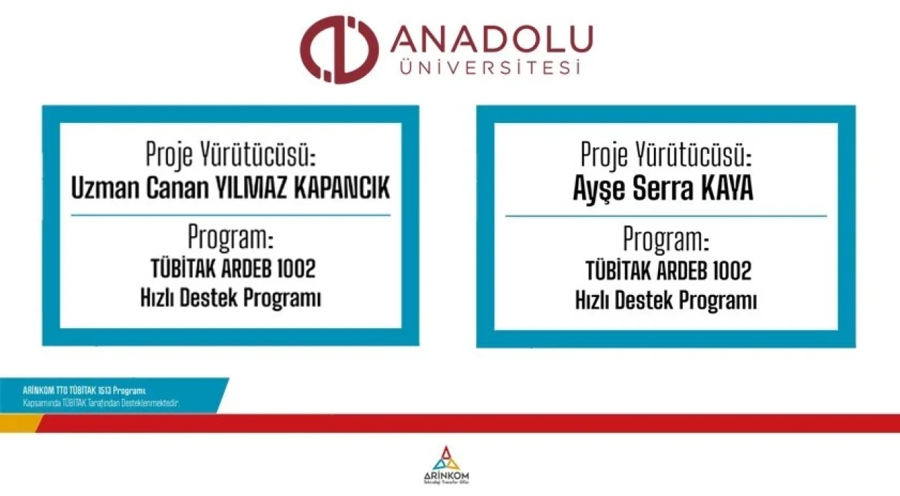 Anadolu Üniversitesi projelerine TÜBİTAK’tan destek