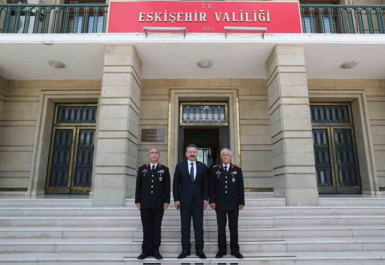 Eskişehir Valisi Hüseyin Aksoy Orgeneral Çetin'i Ağırladı