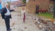 Bilecik’te Sağanak Sonrası Sokaklar Taş ve Kaya Parçalarıyla Kaplandı