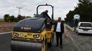 Beylikova'da Süt Fabrikası Yolu Sıcak Asfaltla Yenilendi