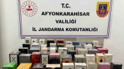 Jandarma otomobilde kaçak parfüm ele geçirdi