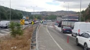 Bilecik-Eskişehir karayolunda yol çalışması başladı, trafik tek şeride düşürüldü