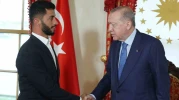 Cumhurbaşkanı Erdoğan, Oscar’lı Filistinli yönetmen Basel Adra’yı kabul etti