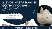 Evde Hasta Bakımı Eğitim Programı 5 Ocak’ta Başlıyor