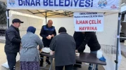 Dinar Semt Pazarında Esnafa Çorba Sürprizi