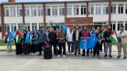 Anadolu Üniversitesi önünde Gazze ve Doğu Türkistan çağrısı