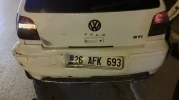 Erenköy’de plakası düşen araç kaza sonrası kaçtı