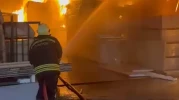 Odunpazarı’nda Geri Dönüşüm Tesisinde Yangın Paniği