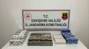 Eskişehir'de motosiklet üzerinde bin 100 kaçak sigara ele geçirildi