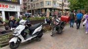 Eskişehir'de park yasağına rağmen motosiklet işgali