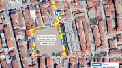 Kurtuluş Kapalı Pazar Yeri inşaatı için 3 sokakta trafik düzenlemesi yapıldı