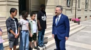 Vali Aksoy, Çocuk İşçiliğine Karşı Farkındalık Videosu Çekiminde Çocuklarla Buluştu