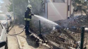 Boş Arazide Strafor Tutuştu, Mahalleyi Duman Kapladı