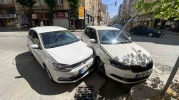 Maddi Hasarlı Kaza Atatürk Caddesi’ni Kilitledi