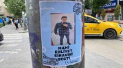 Eskişehir'de elektrik direklerine asılan "Ehliyet sınavını geçti" broşürü ilgi çekti