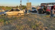 Emirdağ’da Kavşakta Can Pazarı: Kazada Otomobil Parçalandı