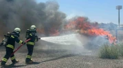 Eskişehir İtfaiyesi'nden Nefes Kesen Tatbikat