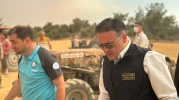 Vali Faik Oktay Sözer, Osmaneli’deki Yangın Bölgesinde