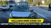 Afyonkarahisar’da Kamyon ile Otomobil Çarpıştı: 5 Yaralı