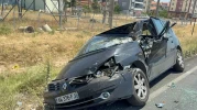 Afyonkarahisar’da Tıra Arkadan Çarpan Yabancı Plakalı Otomobilin Sürücüsü Yaralandı