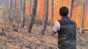 Alevlerin ortasında kaldılar: O anların görüntüleri ortaya çıktı