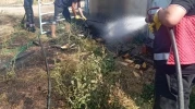 Şuhut’ta Besihane Bahçesindeki Yangın Korkuttu