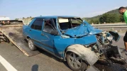KÜTAHYA TAVŞANLI'DA YAŞANAN TRAFİK KAZASINDA 1 YARALI