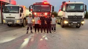 Büyükşehir Ekipleri Yangınla Mücadelede Görev Başında