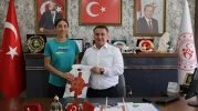 Türkiye Şampiyonu milli sporcu Sebahat Demir’den ziyaret