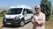 Kadın servis şoförü Münevver Canavar, azmiyle hayallerini gerçekleştirdi