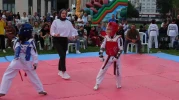 Kütahya’da ilk kez açık havada minikler taekwondo turnuvası düzenlendi