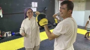 Aileler Ter Döktü: Kick Boks Antrenmanı Bayrama Renk Kattı