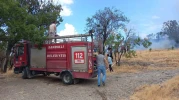 Afyonkarahisar’da Ot Yangını Paniğe Neden Oldu