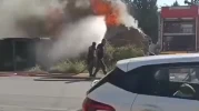 Eskişehir’de kereste fabrikasında korkutan yangın