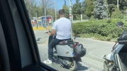 Eskişehir’de Akılalmaz Manzara: Kask Başta Değil Plakada