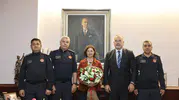 Eskişehir İtfaiyesi 99. kuruluş yıl dönümünde Ünlüce’yi ziyaret etti