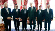 Cumhurbaşkanı Erdoğan, 4 futbol kulübün başkanını kabul etti