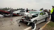 Eskişehir’de Sağanak Sonrası 7 Araç Birbirine Girdi