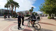 Marmaris sahilinde yaya önceliği için denetim mesaisi