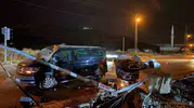 Kayseri'de kontrolden çıkan otomobil takla atıp minibüse çarptı: 2 yaralı