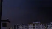 Kozan'da şiddetli fırtına: Yıldırımın düşme anı kameraya yansıdı
