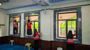 Ağrı Merkez Camii'nde Kızılay gönüllülerinden anlamlı temizlik seferberliği